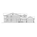 Shingle House Plan Left Elevation - Lester Manor Traditional Home 071D-0150 - Shop House Plans and More