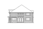 Country House Plan Rear Elevation - Eugenia Place Modern Home 071D-0152 - Search House Plans and More