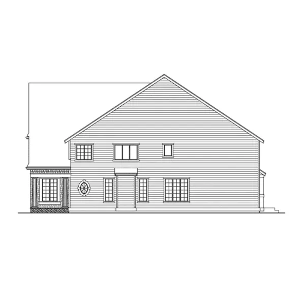 Craftsman House Plan Right Elevation - Seclusion Point Cottage Home 071D-0153 - Shop House Plans and More