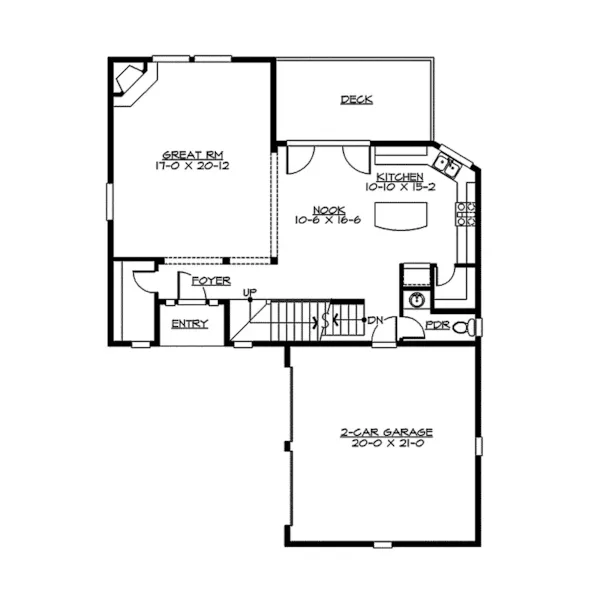 Luxury House Plan First Floor - Hanover Point Modern Ranch Home 071D-0155 - Search House Plans and More