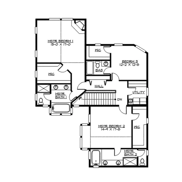 Luxury House Plan Second Floor - Hanover Point Modern Ranch Home 071D-0155 - Search House Plans and More