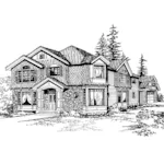 Craftsman Home Features Interesting Angles