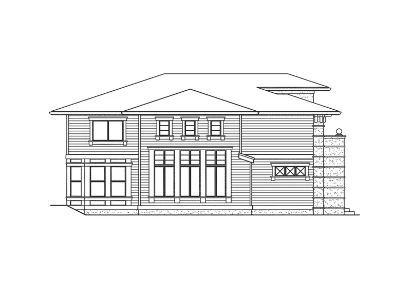 Traditional House Plan Left Elevation - Mehlview Southern Home 071D-0159 - Shop House Plans and More
