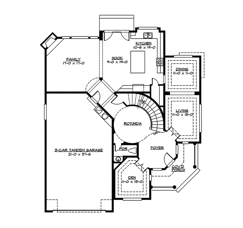 Luxury House Plan First Floor - Esther Modern Country Home 071D-0160 - Search House Plans and More
