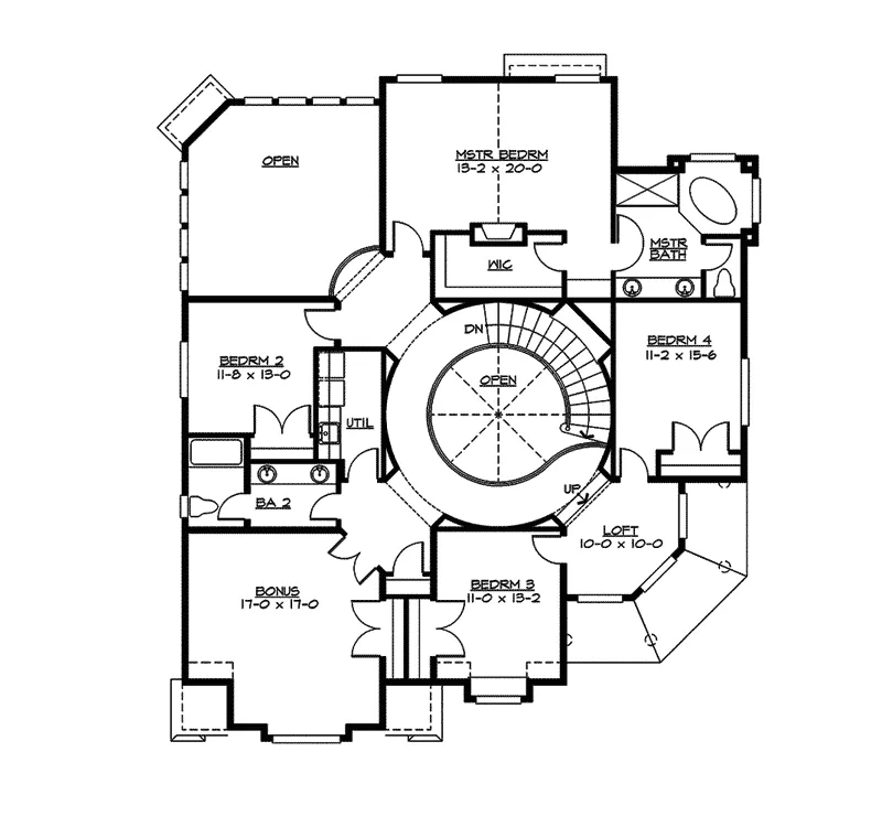 Luxury House Plan Second Floor - Esther Modern Country Home 071D-0160 - Search House Plans and More