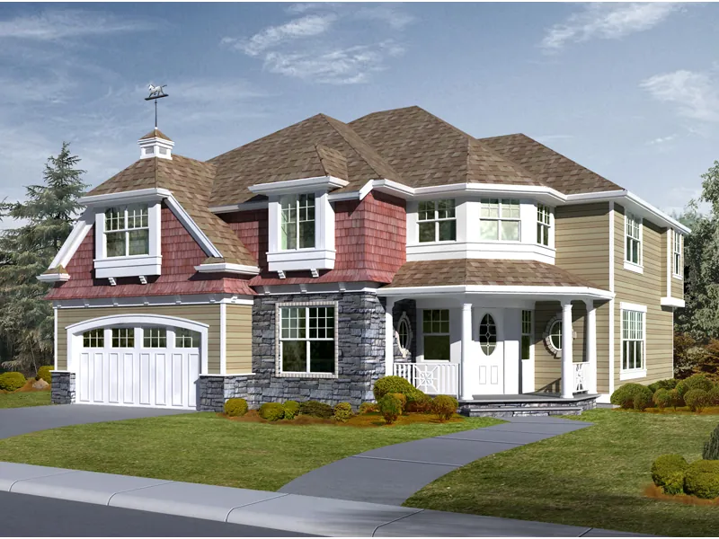 Luxury House Plan Front Image - Esther Modern Country Home 071D-0160 - Search House Plans and More