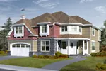 Luxury House Plan Front Image - Esther Modern Country Home 071D-0160 - Search House Plans and More