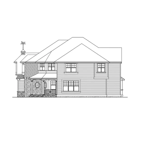 Southern House Plan Right Elevation - Esther Modern Country Home 071D-0160 - Search House Plans and More