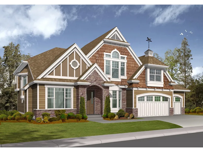 Modern House Plan Front Image - Eton Place Tudor Home 071D-0162 - Search House Plans and More