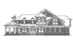 Farmhouse Plan Front Elevation - Cannaday Country Victorian Home 071D-0164 - Search House Plans and More