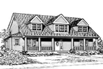Modern House Plan Front Image of House - Poseidon Lake Home 071D-0165 - Shop House Plans and More
