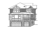 Tudor House Plan Left Elevation - Medway Tudor Home 071D-0166 - Shop House Plans and More