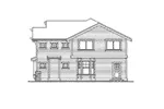 Modern House Plan Right Elevation - Medway Tudor Home 071D-0166 - Shop House Plans and More