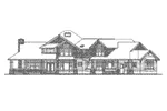 Arts & Crafts House Plan Front Elevation - Estridge Craftsman Home 071D-0167 - Search House Plans and More