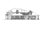 Modern House Plan Left Elevation - Estridge Craftsman Home 071D-0167 - Search House Plans and More