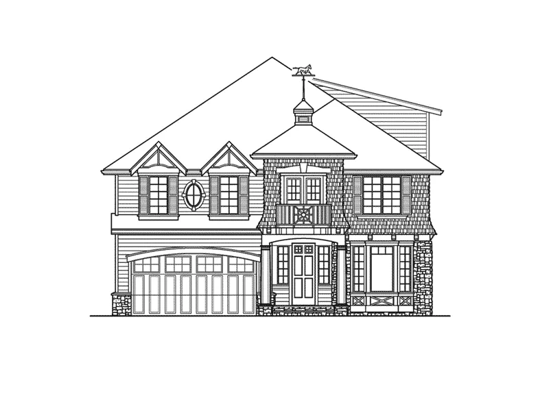Luxury House Plan Front Elevation - Suson Park Colonial Home 071D-0168 - Shop House Plans and More