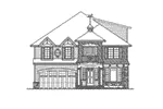 Southern House Plan Front Elevation - Suson Park Colonial Home 071D-0168 - Shop House Plans and More