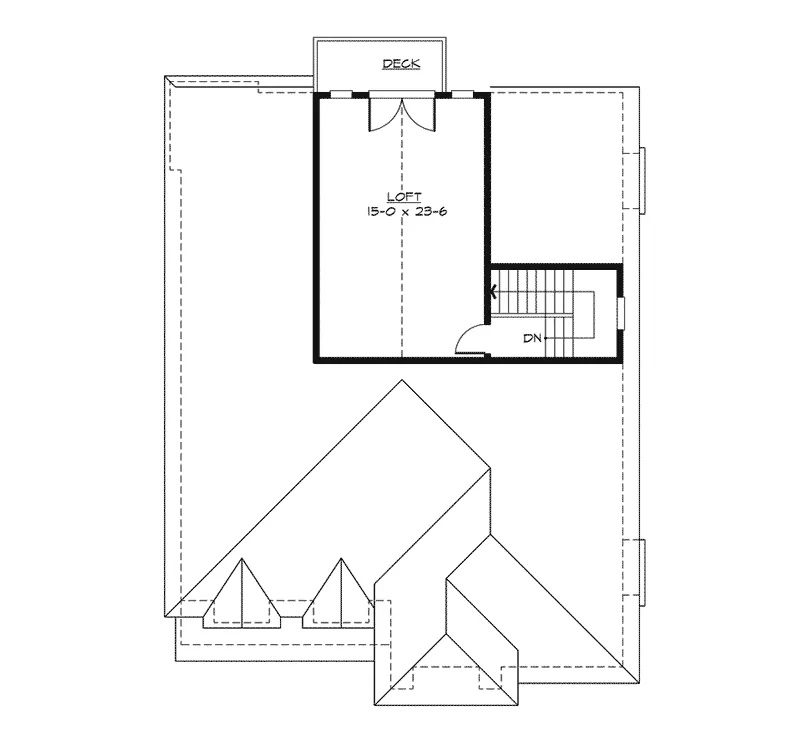 Colonial House Plan Loft - Suson Park Colonial Home 071D-0168 - Shop House Plans and More