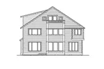 Colonial House Plan Rear Elevation - Suson Park Colonial Home 071D-0168 - Shop House Plans and More