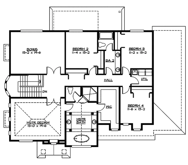 Traditional House Plan Second Floor - Summer Ridge Traditional Home 071D-0170 - Shop House Plans and More