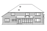 Traditional House Plan Rear Elevation - Summer Ridge Traditional Home 071D-0170 - Shop House Plans and More