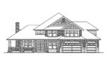 Craftsman House Plan Front Elevation - Robley Craftsman Home 071D-0171 - Shop House Plans and More