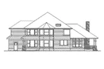 Arts & Crafts House Plan Rear Elevation - Robley Craftsman Home 071D-0171 - Shop House Plans and More