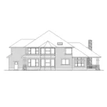 Country House Plan Rear Elevation - Robley Craftsman Home 071D-0171 - Shop House Plans and More