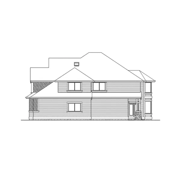 Country House Plan Right Elevation - Robley Craftsman Home 071D-0171 - Shop House Plans and More