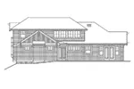 Arts & Crafts House Plan Rear Elevation - Carberry Craftsman Home 071D-0172 - Search House Plans and More