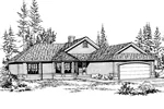 Ranch House Plan Front Image of House - Broadridge Country Ranch Home 071D-0217 - Search House Plans and More