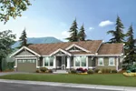 Arts & Crafts House Plan Front Image - Sedgemore Ranch Home 071D-0218 - Shop House Plans and More