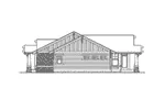Shingle House Plan Right Elevation - Sedgemore Ranch Home 071D-0218 - Shop House Plans and More