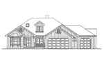 Ranch House Plan Front Elevation - Whispering Pine Traditional 071D-0219 - Shop House Plans and More