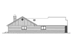 Ranch House Plan Left Elevation - Painesville Ranch Home 071D-0221 - Shop House Plans and More