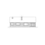 Ranch House Plan Rear Elevation - Painesville Ranch Home 071D-0221 - Shop House Plans and More