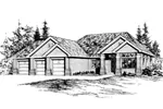 Ranch House Plan Front Image of House - Cameo Great Ranch Home 071D-0222 - Search House Plans and More