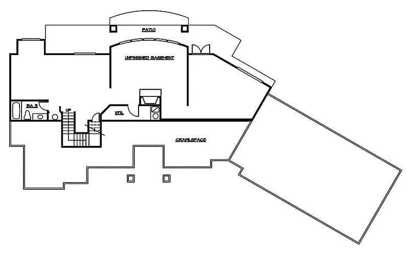 Craftsman House Plan Lower Level Floor - Malton Ridge Luxury Home 071D-0223 - Shop House Plans and More