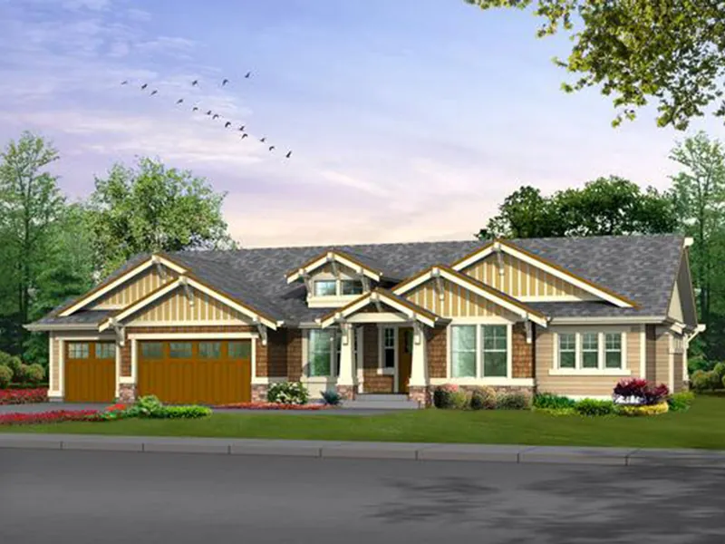 Shingle House Plan Front Image - Franklin Place Craftsman Home 071D-0225 - Search House Plans and More