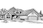 Ranch House Plan Front Image of House - Gladiola Hill Craftsman Home 071D-0226 - Search House Plans and More