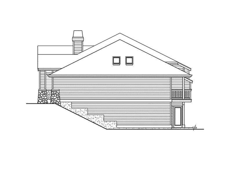 Craftsman House Plan Right Elevation - Armadale Rustic Home 071D-0228 - Search House Plans and More