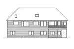 Ranch House Plan Rear Elevation - Fox Valley Craftsman Ranch Home 071D-0230 - Search House Plans and More