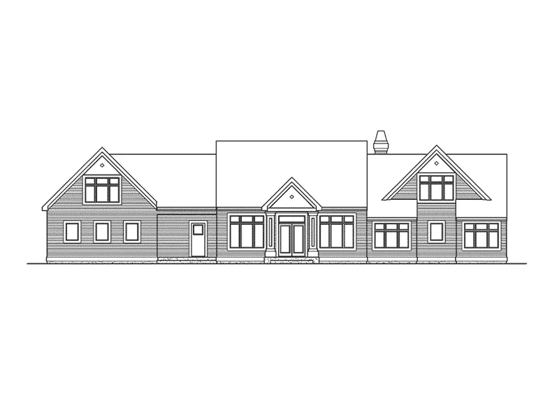 Country House Plan Front Elevation - Manlyn Craftsman Home 071D-0232 - Shop House Plans and More