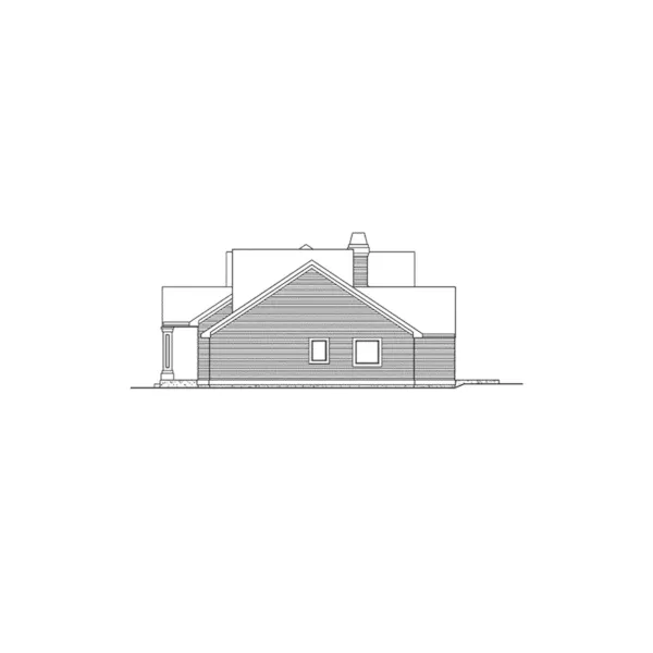 Country House Plan Right Elevation - Manlyn Craftsman Home 071D-0232 - Shop House Plans and More