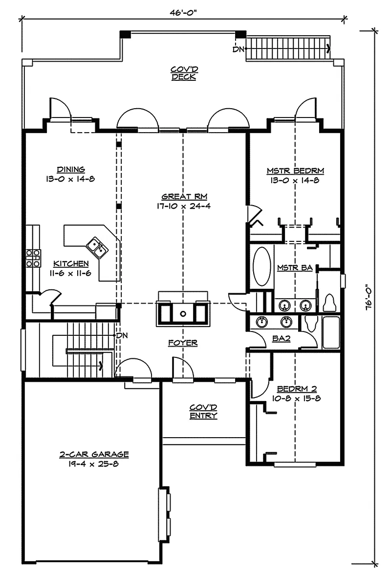 Rustic House Plan Second Floor - Kelvington Craftsman Home 071D-0235 - Search House Plans and More