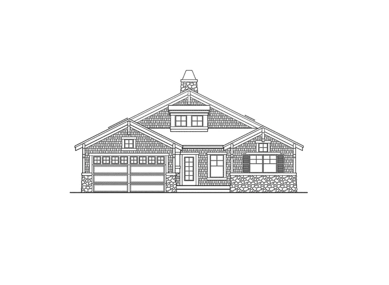 Country House Plan Front Elevation - Kelvington Craftsman Home 071D-0235 - Search House Plans and More