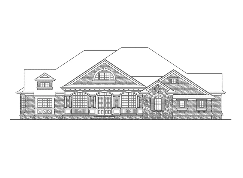 Craftsman House Plan Front Elevation - Point Pleasant Craftsman Home 071D-0236 - Shop House Plans and More