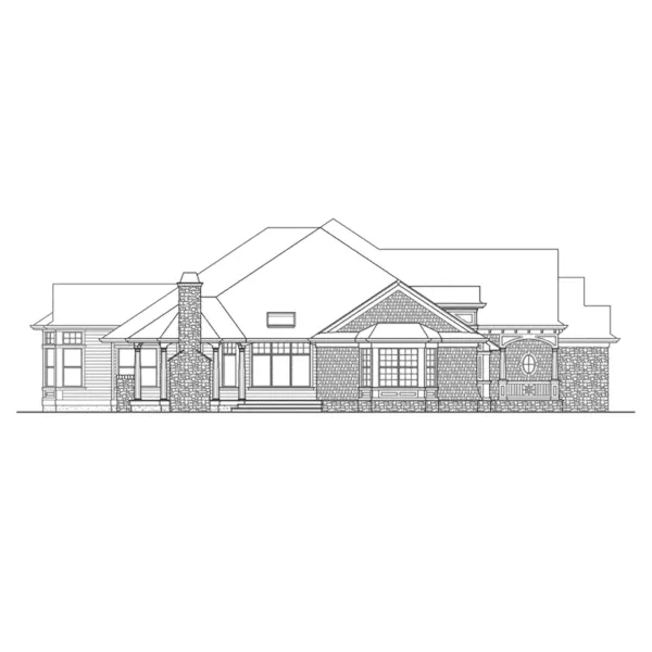 Arts & Crafts House Plan Left Elevation - Point Pleasant Craftsman Home 071D-0236 - Shop House Plans and More