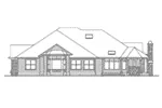 Luxury House Plan Rear Elevation - Point Pleasant Craftsman Home 071D-0236 - Shop House Plans and More