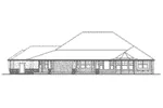 Craftsman House Plan Rear Elevation - Floral Way Craftsman Home 071D-0237 - Search House Plans and More